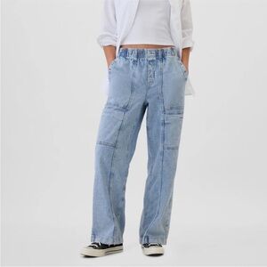 Gap cargo wide leg jeans